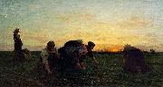 Jules Breton Weeders oil painting on canvas